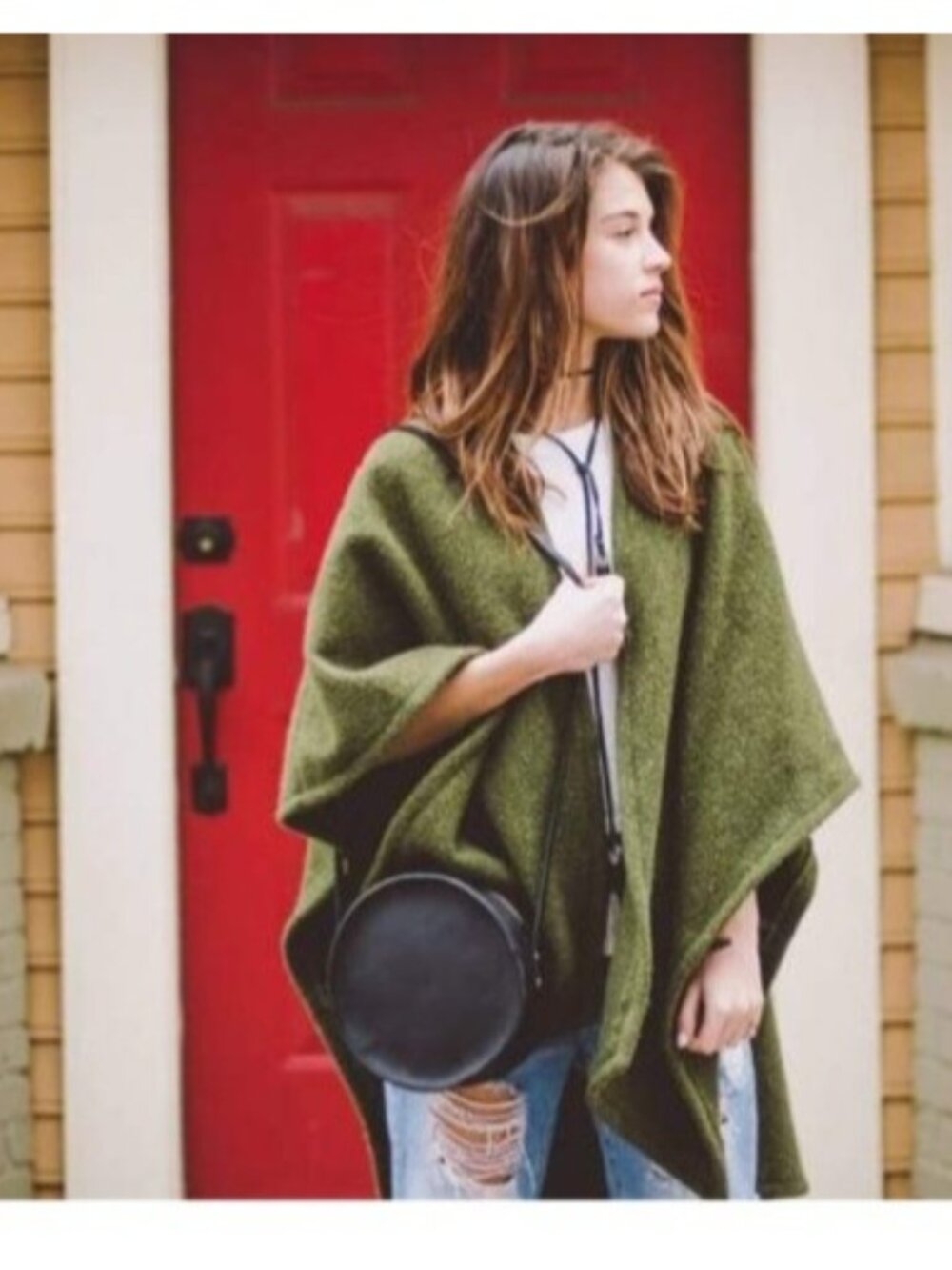 Neva Opet Marina Circle Bag Black Leather Round Crossbody Minimalist HandmadeUSA